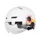 thumbnail image 3 of Casco De Bicicleta Eléctrica Con Luz Y Visera Equipo De Protección Ajustable Blanco, 3 of 3