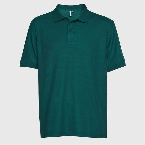 Polera Pique Tc Mc Hombre verde L