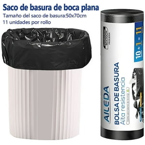 Aileda Bolsa De Basura Pequeña 50X70 Cms - Excelente Calidad 1 Rollo Con 11 Unidades