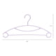 thumbnail image 2 of 30 Paquete de Perchas de Plástico Antideslizantes, Perchas Duraderas que Ahorran Espacio para Ropa, Armario, Abrigos, Pantalones o Camisas Color Lila, 2 of 6