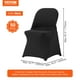 thumbnail image 3 of Fundas para sillas VEVOR, elastano elástico, plegables, negras (50 unidades), 3 of 3