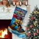 thumbnail image 1 of Transformers EarthSpark Tema: Calcetines de Navidad, fino lino blanco para colgar en escaleras y chimenea, decoración navideña para el hogar, regalo de Navidad. 45cm × 32cm, 1 of 5
