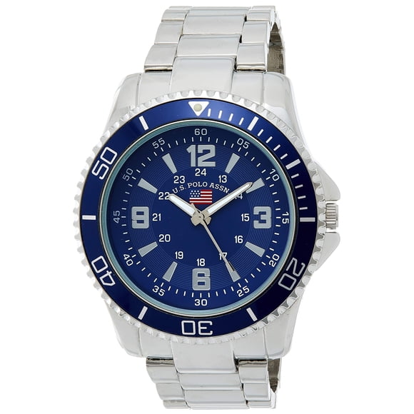 Vea U.S. Polo Assn. Esfera azul de acero inoxidable para hombre