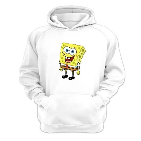 Genérico - Polerón Canguro Esponja Amarillo Blanco Talla M Unisex