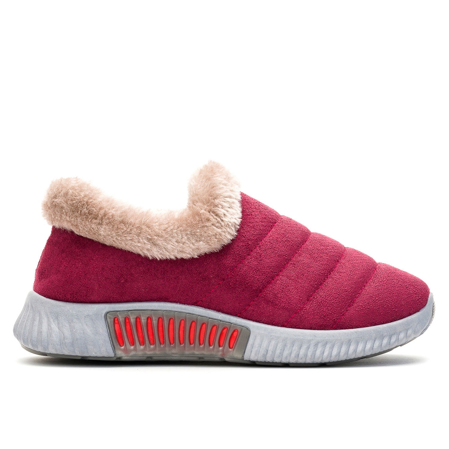 Zapatilla Mujer Burdeo Moon Chancleta