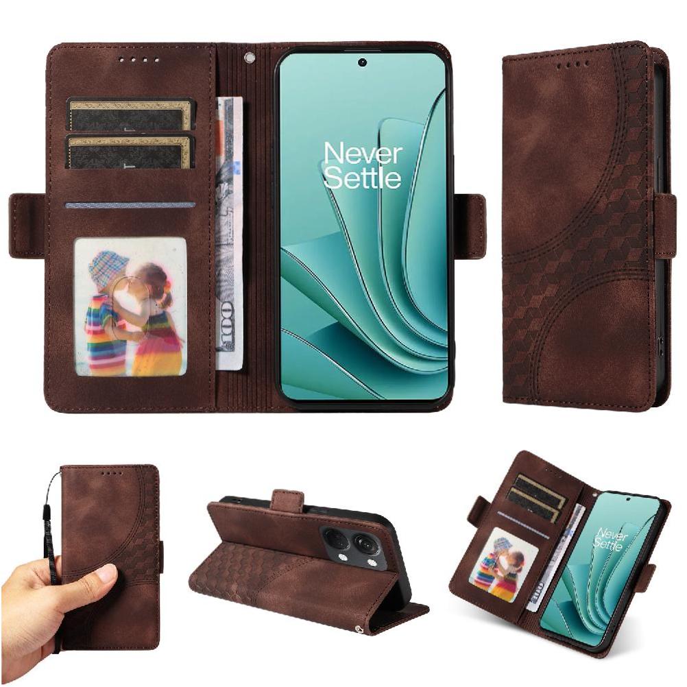 Carcasa Foxdock Oneplus Nord 3 De Cuero Pu, Diseño Acolchado Clásico, Protección Contra Caídas Y Rayones