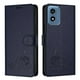 thumbnail image 1 of Funda tipo cartera FOXDOCK para Motorola Moto G play 4G 2024 con soporte, ranuras, RFID, diseño de gato, 1 of 5