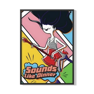 Creango - Cuadro Poster Enmarcado Hora De Aventura Marceline Decorativo