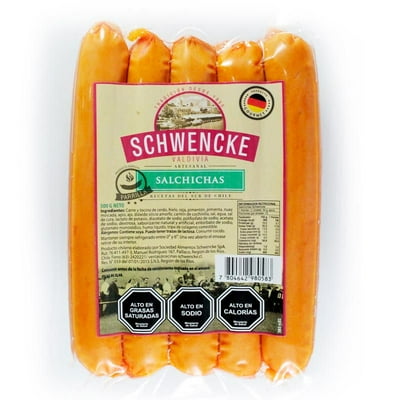 Salchicha Artesanal Con Piel 5 Un 500 G Schwencke