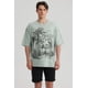 thumbnail image 1 of Polera Hombre Print Oversize Verde - ll, 1 of 4