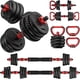 thumbnail image 1 of Juego de mancuernas ajustables UNNMIIY, de 2,5 a 50 kg, 4 en 1, 1 of 9