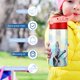 thumbnail image 5 of Los Colores InterioresBotella de Agua con Tapa Pop Top de Un Toque, Acero Inoxidable, a Prueba de Fugas, para Deportes, Botella Infantil rosa 12 oz, 5 of 6