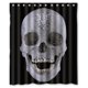 thumbnail image 1 of Cortina de ducha de baño con diseño de calavera y diablo, con ganchos, tamaño 60 x 72 pulgadas, 1 of 3