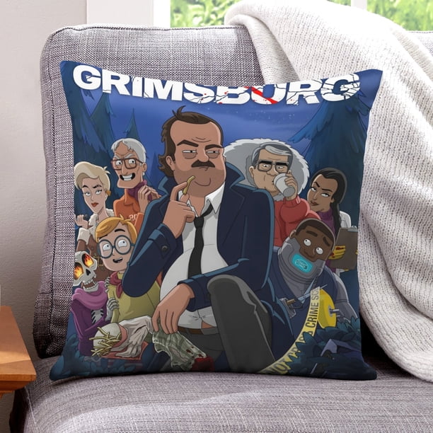 Grimsburg Fundas de almohada de terciopelo con tema, regalos de funda de almohada, decoración para el hogar, cojín de lanzar, regalo de cumpleaños para fans y parejas.66*66cm.