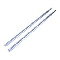 Magideal - 2X Baquetas De Aleación De Aluminio Para Ejercicios, Accesorios Para Instrumentos De Percusión, Baquetas De Metal Para Regalos, Ejercicios Para Niños Gris