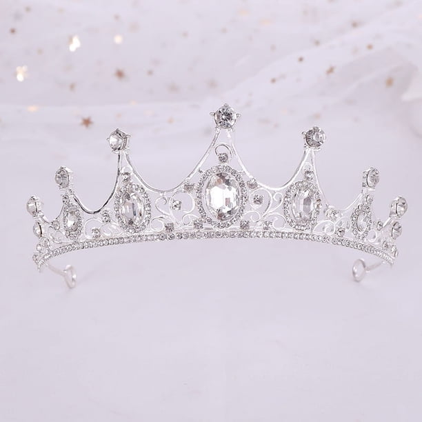 Elegant Vintage Baroque Crystal Tiaras - Perfect for Halloween, Bridal, and Special Occasions