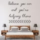 thumbnail image 2 of Decomural Believe You Can Inspirational WS-34323, 2 of 2