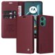 thumbnail image 5 of Funda Billetera de Cuero para Motorola MOTO G05 con Tarjetero y Soporte - Tapa Magnética Rojo, 5 of 6