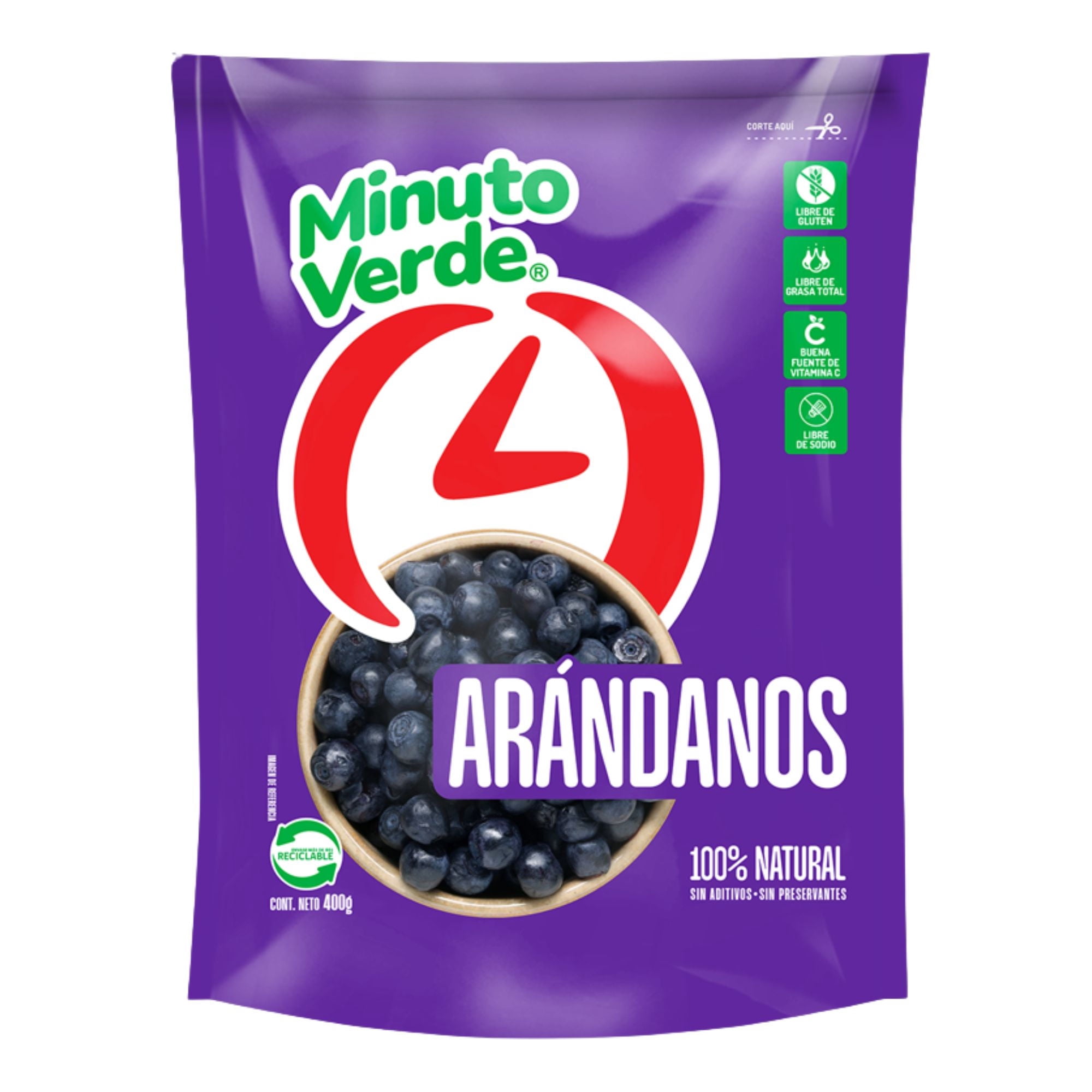 Arándanos Congelados 400 g Minuto Verde