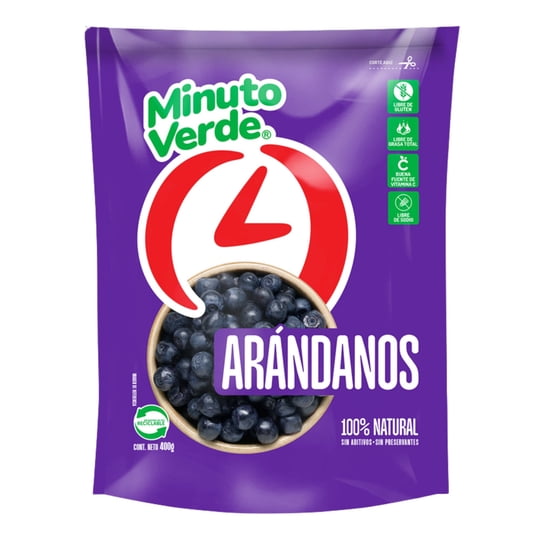 Arándanos Congelados 400 g Minuto Verde