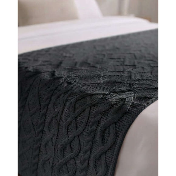 Piecera de Cama Trenzada a Mano 70x220 cm