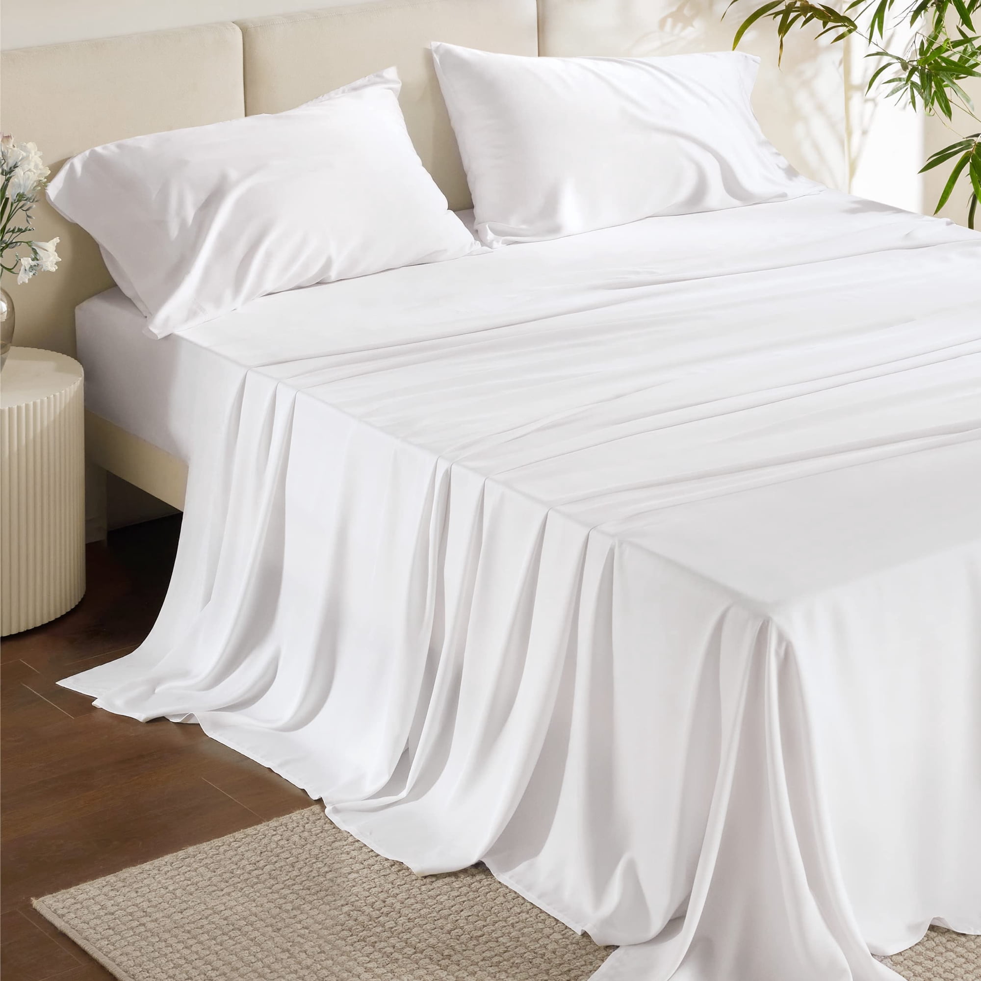 Juego De Sábanas Bedsure California King Cooling Rayon De Bambú