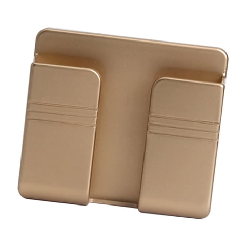 Magideal - Soporte Para Teléfono Con Base De Carga, Fácil De Instalar, Para Múltiples Escenarios, Resistente, De Tamaño Pequeño, Para Colgar En La Pared, Soporte Oro