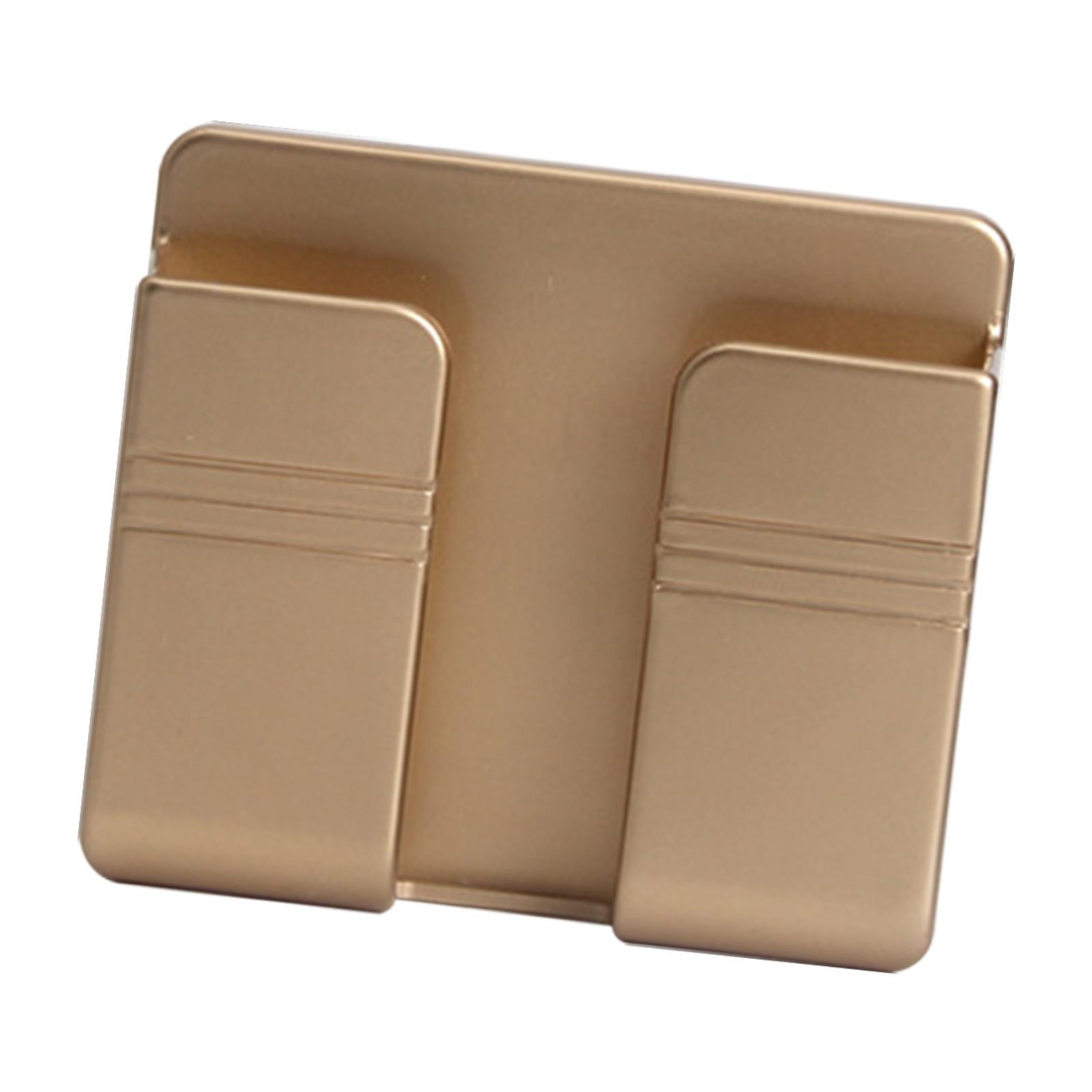 Magideal - Soporte Para Teléfono Con Base De Carga, Fácil De Instalar, Para Múltiples Escenarios, Resistente, De Tamaño Pequeño, Para Colgar En La Pared, Soporte Oro