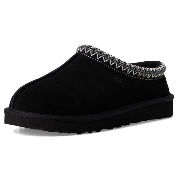 Zapatillas UGG Tasman II de gamuza negra con piel de oveja para mujer, modelo 7US