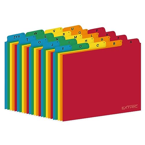 Organizador de archivos EXTRIC alfabético, 25 guías, tamaño carta