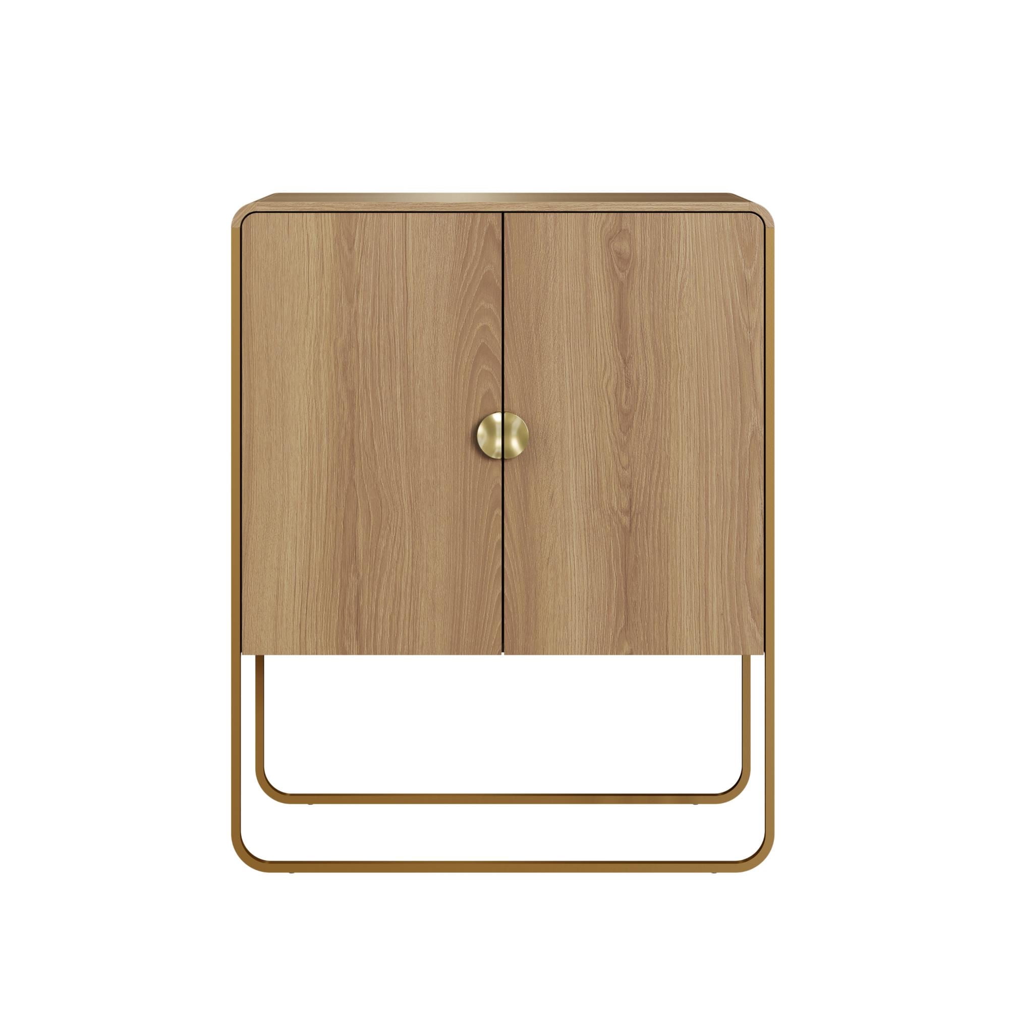 Decocasa - Buffet 28065 90 Cm Cuadrado Natural