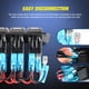 thumbnail image 5 of Panel de interruptores Nilight de 5 bandas con cargador USB dual de 12 V 24 V, 5 of 8