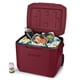 thumbnail image 4 of Hielera Coleman Chiller de 60 qt con ruedas, portátil, color cranberry, 4 of 6