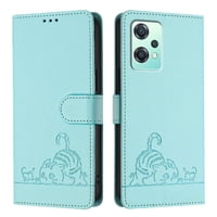 Funda Tipo Cartera Foxdock Para Oneplus Nord Ce 2 Lite Con Soporte, Ranuras, Rfid, Diseño De Gato