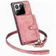 thumbnail image 3 of Funda Tipo Cartera con Correa Cruzada para Xiaomi 15 Protección Contra Golpes Rosa, 3 of 5