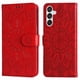 thumbnail image 4 of Funda tipo cartera FOXDOCK para Samsung Galaxy M15 5G , diseño girasol en relieve, cuero PU, cierre magnético, soporte y tarjetero, 4 of 5