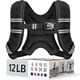 thumbnail image 1 of Chaleco pesado Zeerun de 5,4 kg para mujeres y hombres, 12 libras, negro, 1 of 8