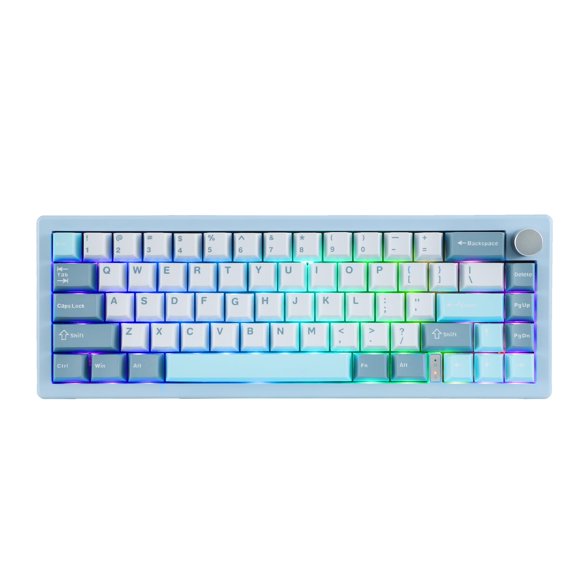 Teclado mecánico BOYI GMK67 65% tri‑modo inalámbrico RGB
