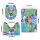 thumbnail image 3 of Luna Petunia Juego de 3 alfombras de baño de coral fleece: tapete de baño + alfombra de inodoro en forma de U + funda de tapa de inodoro en forma de O, 3 of 6