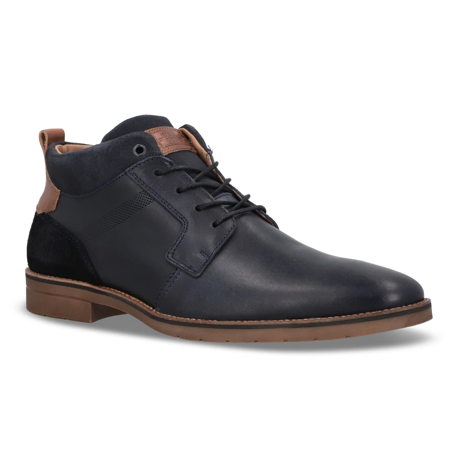 Botines Hombre Cuero Laeken-6-65 Bullboxer Azul 44