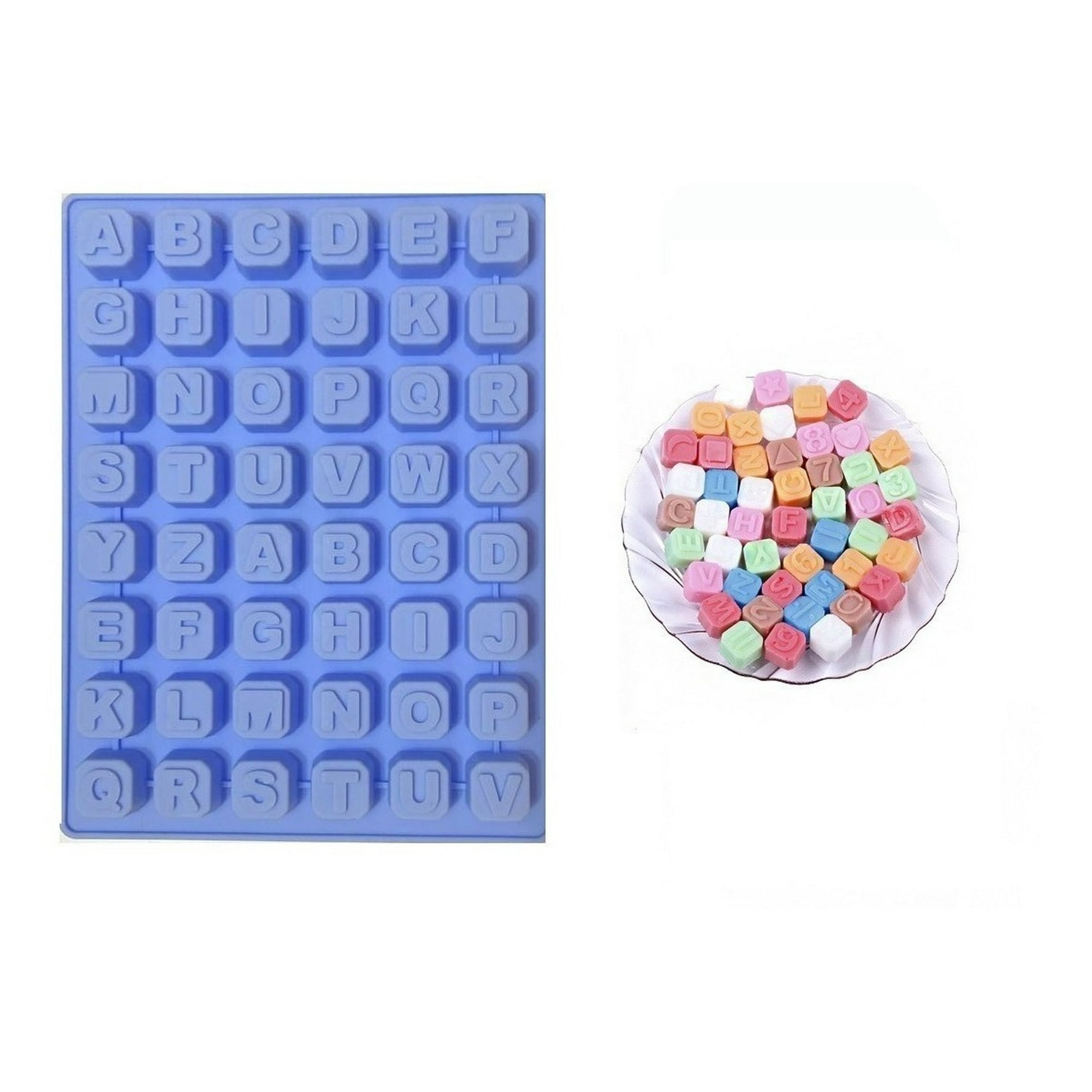 Genérico - Moldes De Silicona Letras Molde Silicona Letras Abecedario