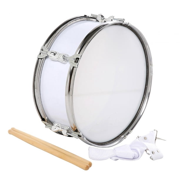 Tambor de música de tambor de 13 pulgadas, instrumentos musicales de aprendizaje musical profesional instrumento de percusión para niños adolescentes , blanco