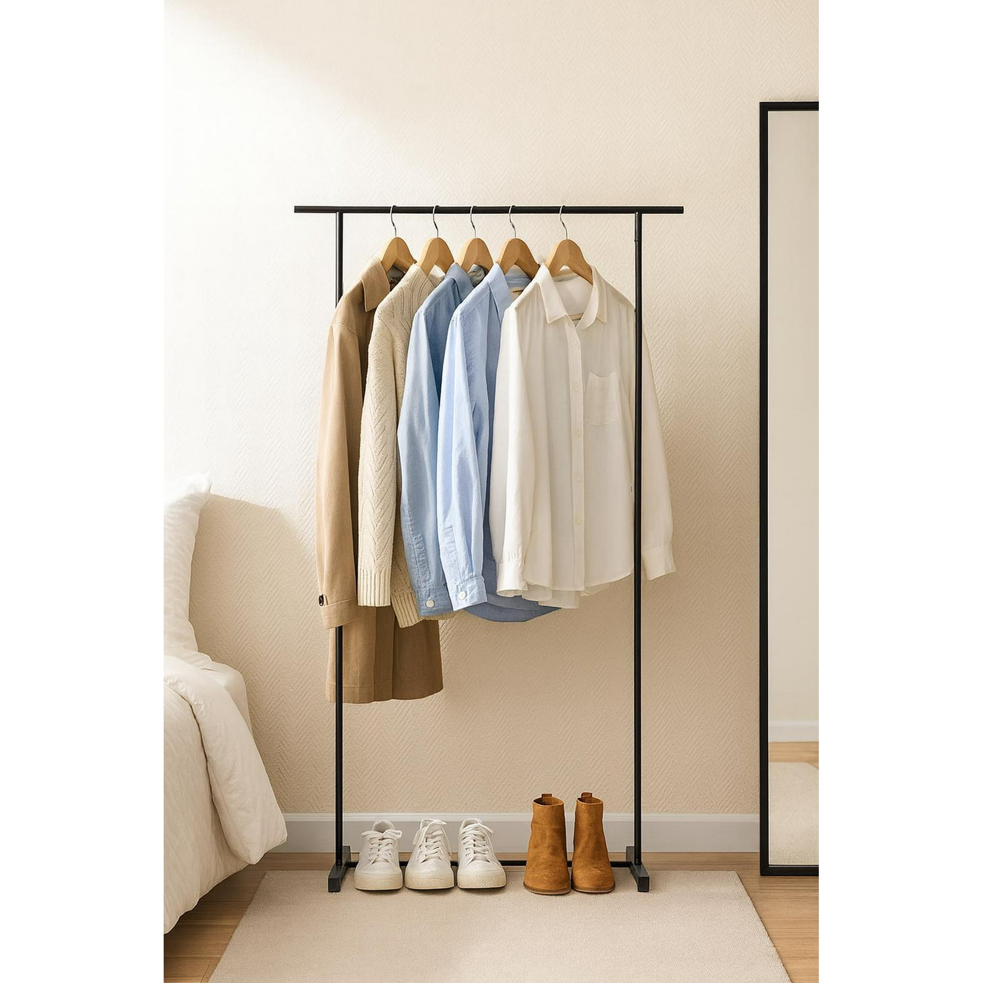 Cosas Casa - Perchero Colgador Organizador De Ropa Palermo Negro