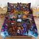 thumbnail image 1 of x194 Five Nights At Freddy'S Bed Duvet Cover Microfiber Bedding Sets 3D Printed Lightweight 3 Piece Comforter Sets, 1 Duvet Cover And 2 Pillow Shams for Kids Boys Girls 90"x90" jn194, 1 of 5