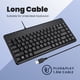 thumbnail image 5 of Teclado Perixx PERIBOARD-409U Cableado USB Mini Negro, 5 of 7