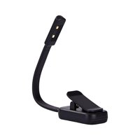 Magideal - Luz De Lectura Con Clip Para Libros, Minilámpara De Escritorio De 0,5 W, Luz Nocturna, Lámpara De Lectura Portátil Para Amantes De Los Libros, Estudio Negro