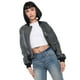 thumbnail image 1 of Chaqueta Mujer Bomber Ecocuero Lavada Gris Corona, 1 of 5