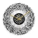 thumbnail image 1 of Reloj De Pared Redondo De Caligrafía Islámica De 12 Pulgadas Musulmán Eid Negro Y Plata, 1 of 3