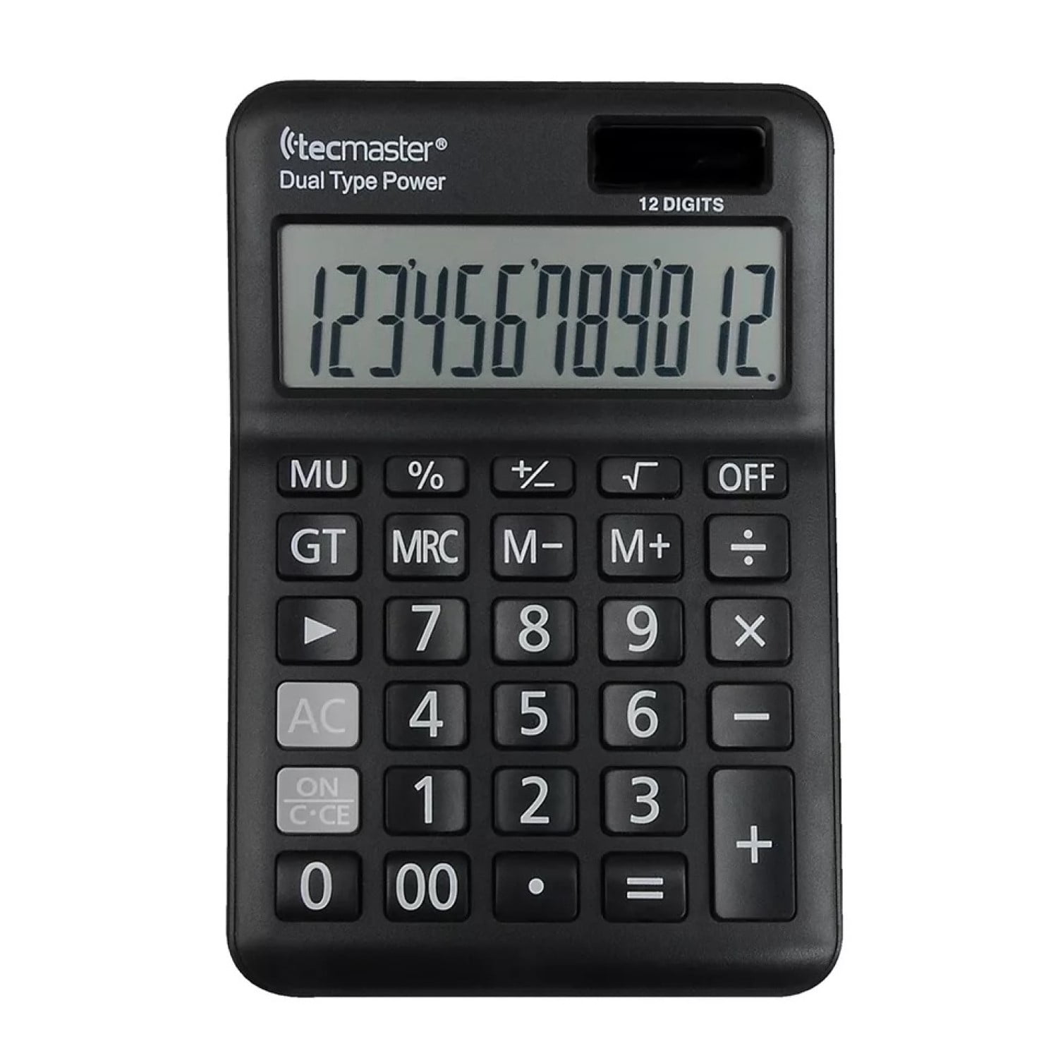 Calculadora Con Panel Solar 12 Dígitos Tecmaster Tm100558