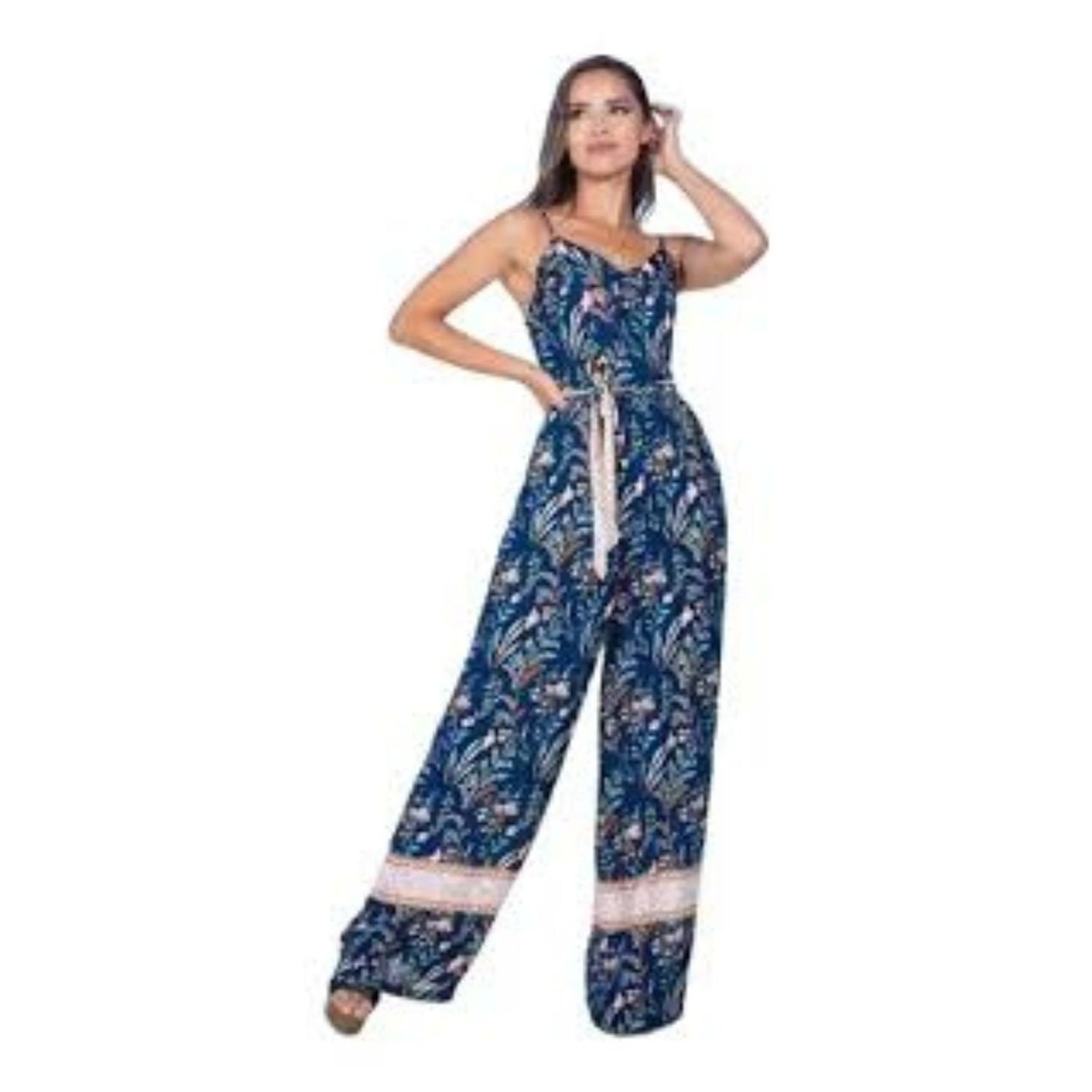 Likeshop - Enterito Premium Casual Diseño Pabilos Ajustables Floreado 237